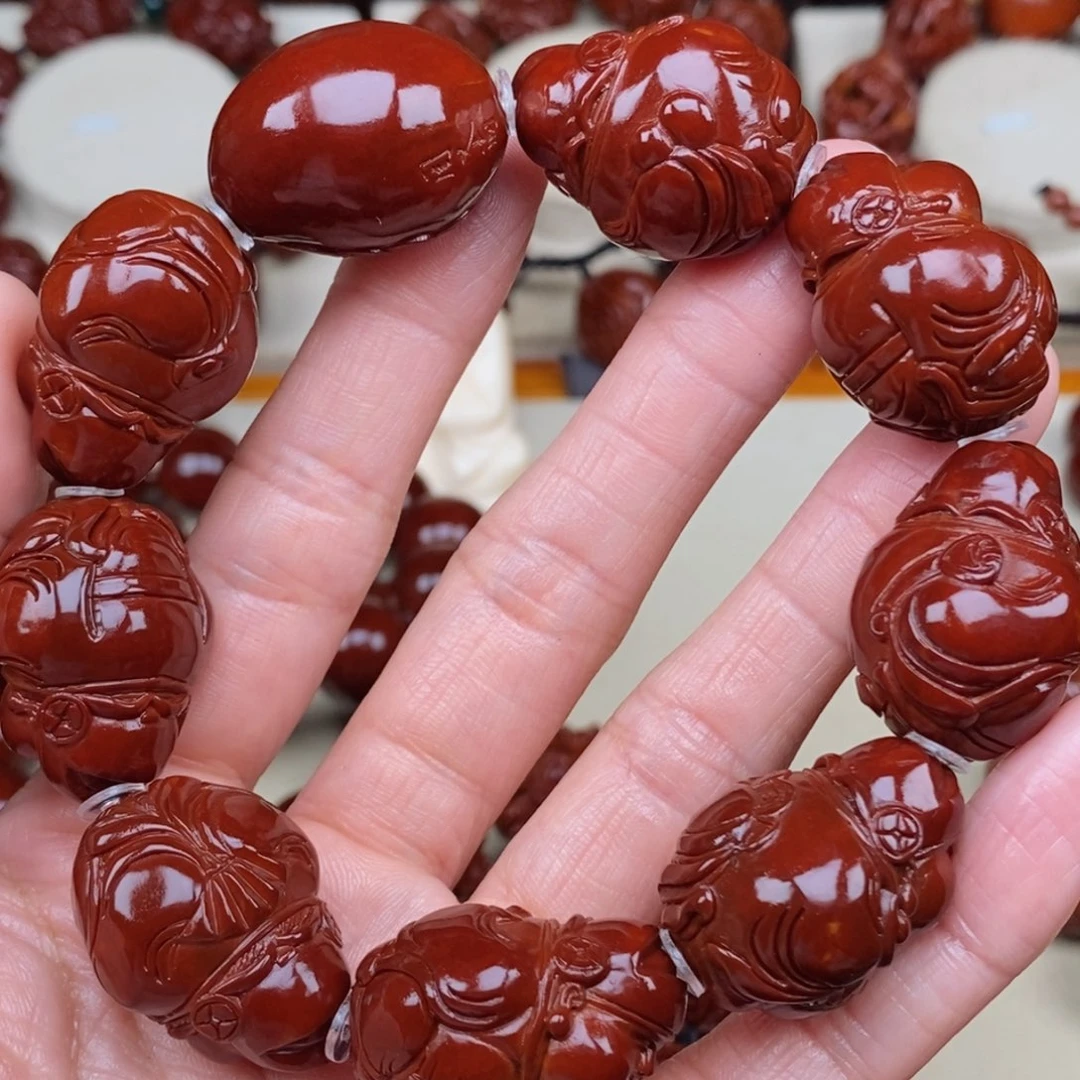 橄榄核吊坠T**月财神，