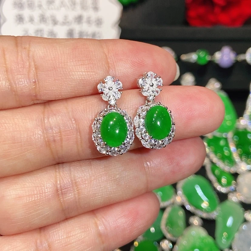【闪购商品】未镶嵌翡翠耳饰天然翡翠