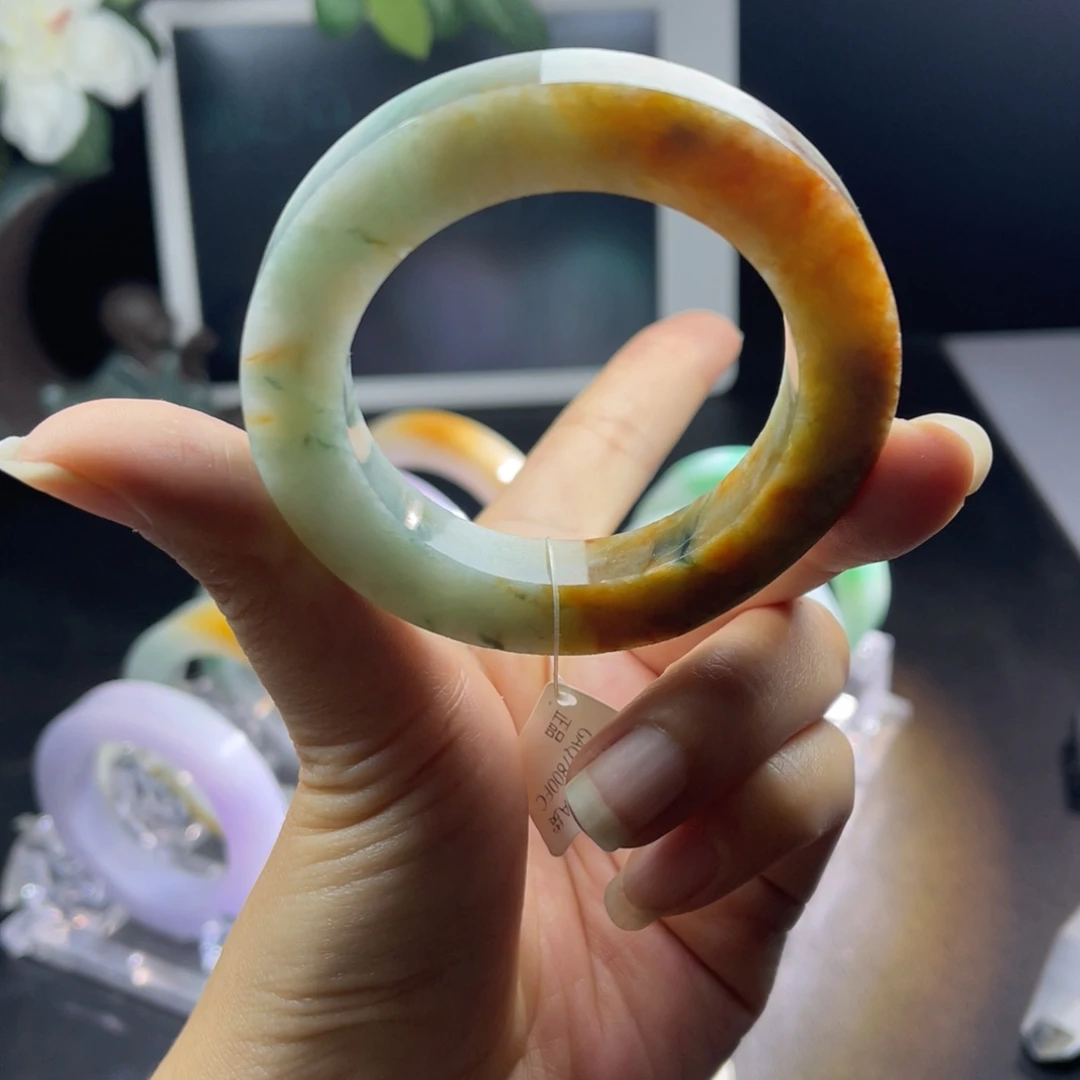 定制翡翠未镶嵌天然翡翠A货手镯