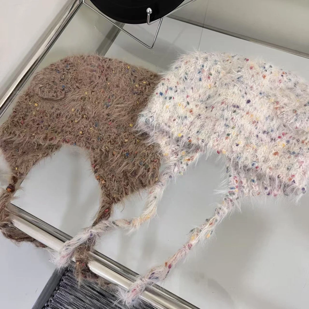 小也  沅 日单这个帽子好可爱 猫耳毛线帽