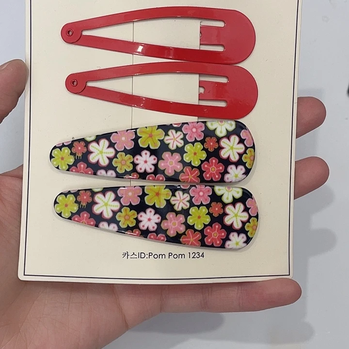 非金属大号水滴拜拜发夹