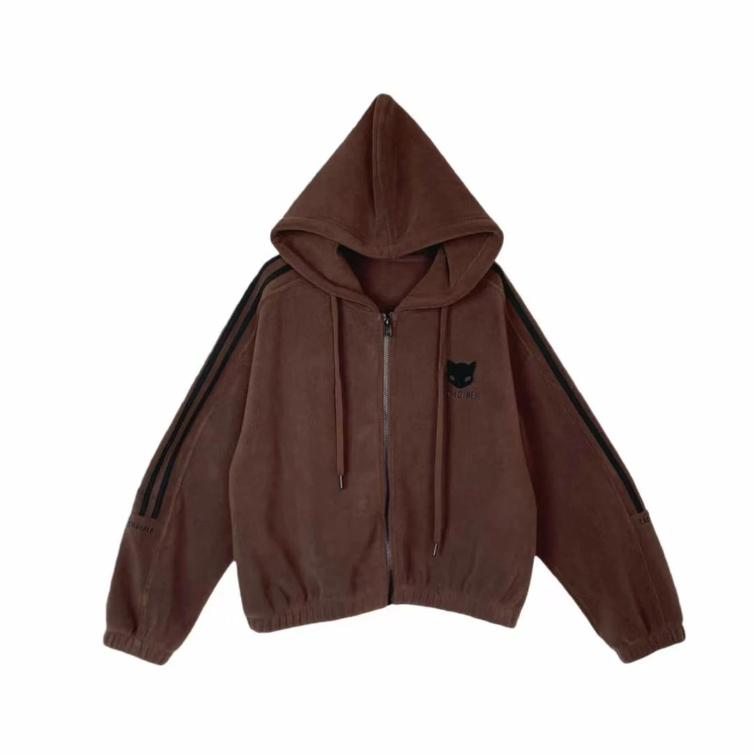 「鹿哥原创」冬季保暖休闲套装女保暖抓绒运动加绒加厚套装~