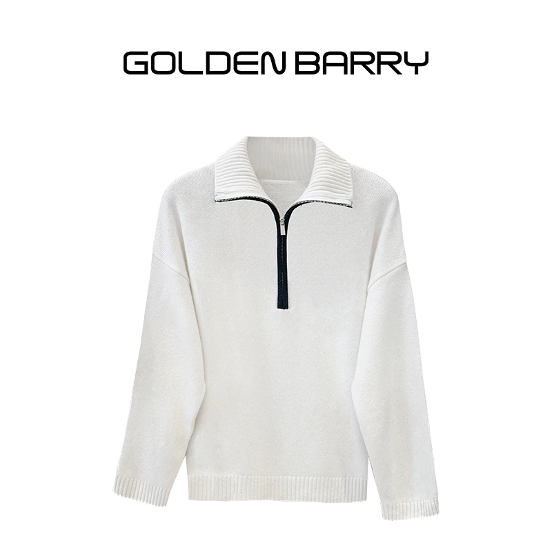 【福利】|243053翻领羊绒衫/微瑕