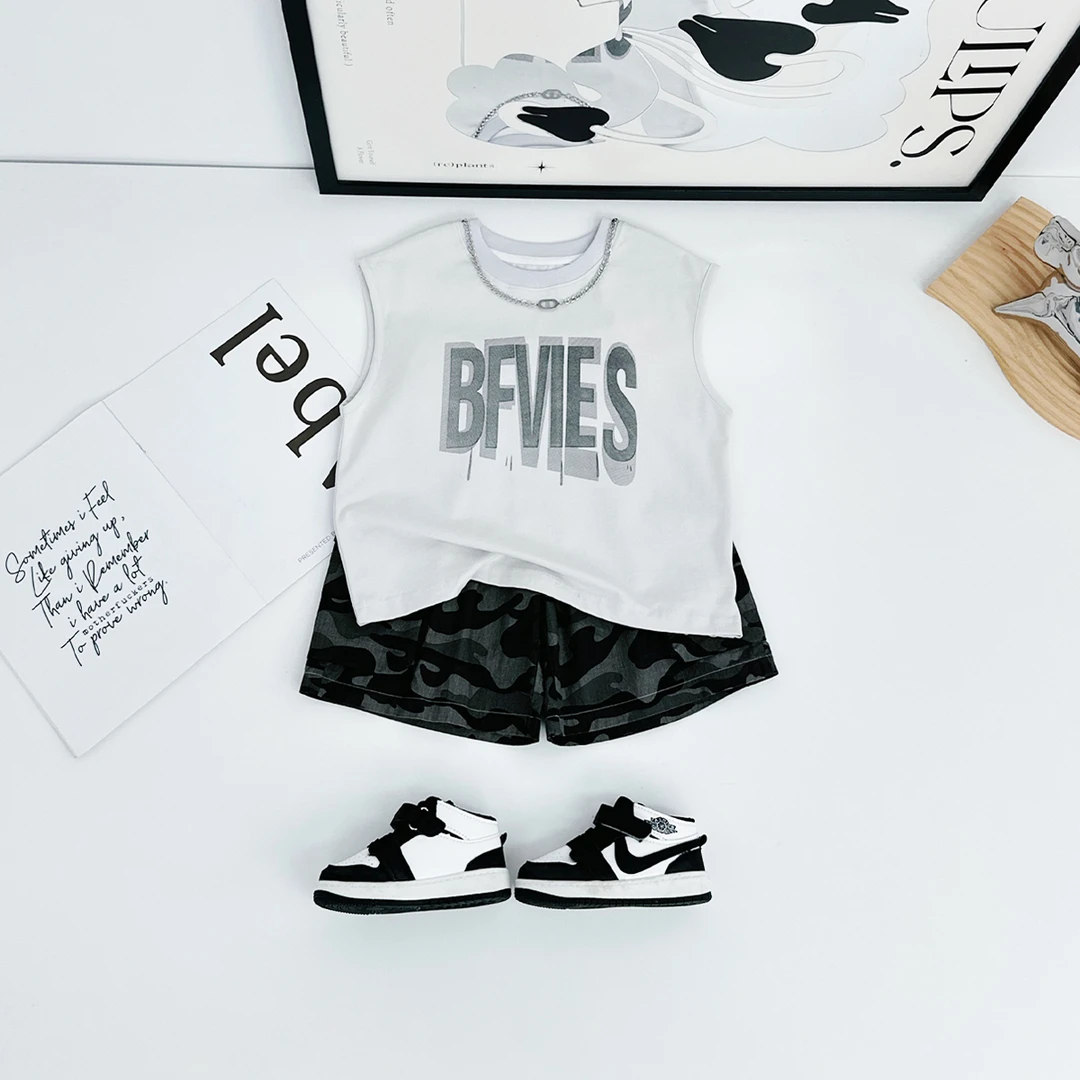 儿童装夏装背心套装无袖男童夏季2025新款 DMC7832 悠悠童话童装