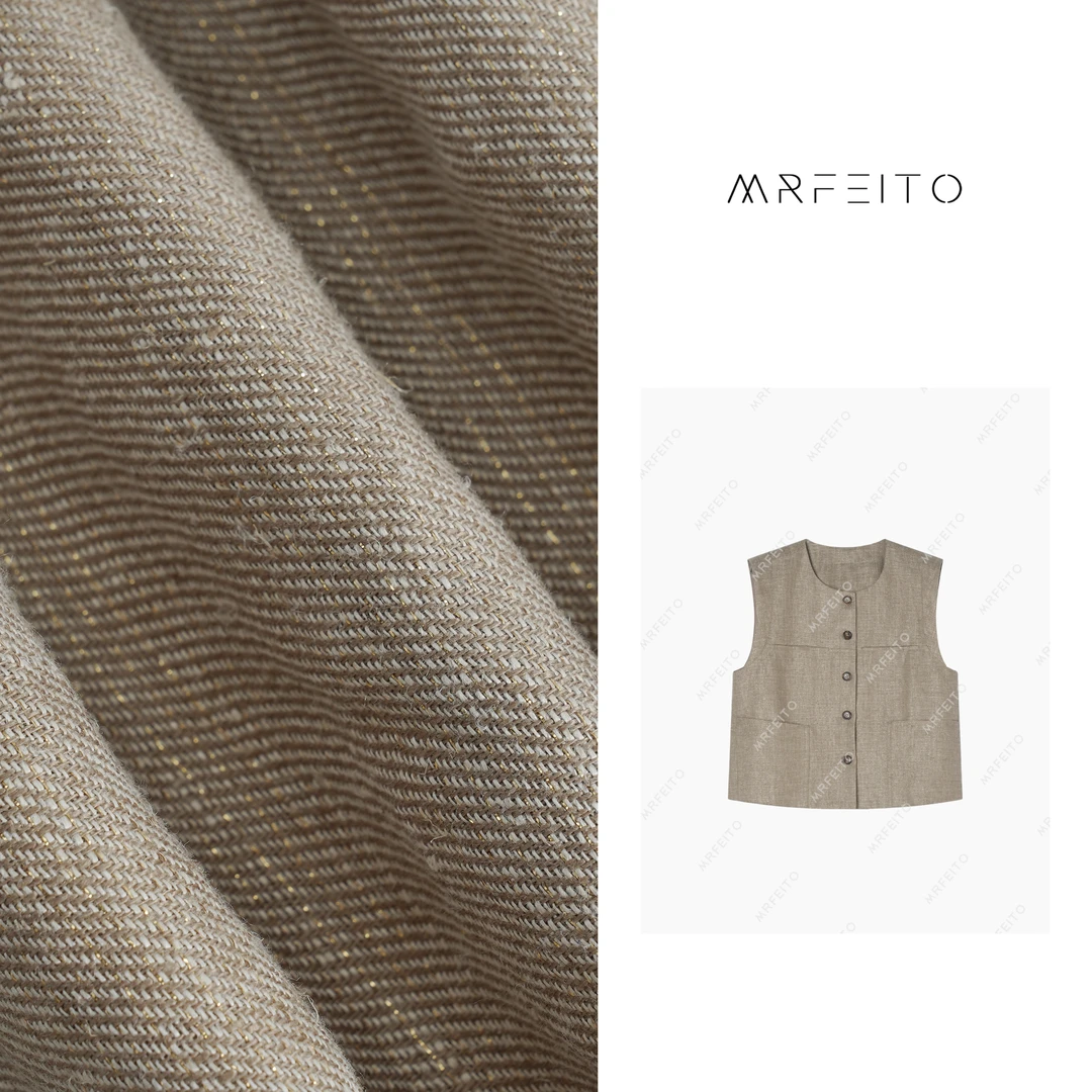 时尚设计感无袖休闲短款女马甲春秋百搭外搭H737MA01Q26896