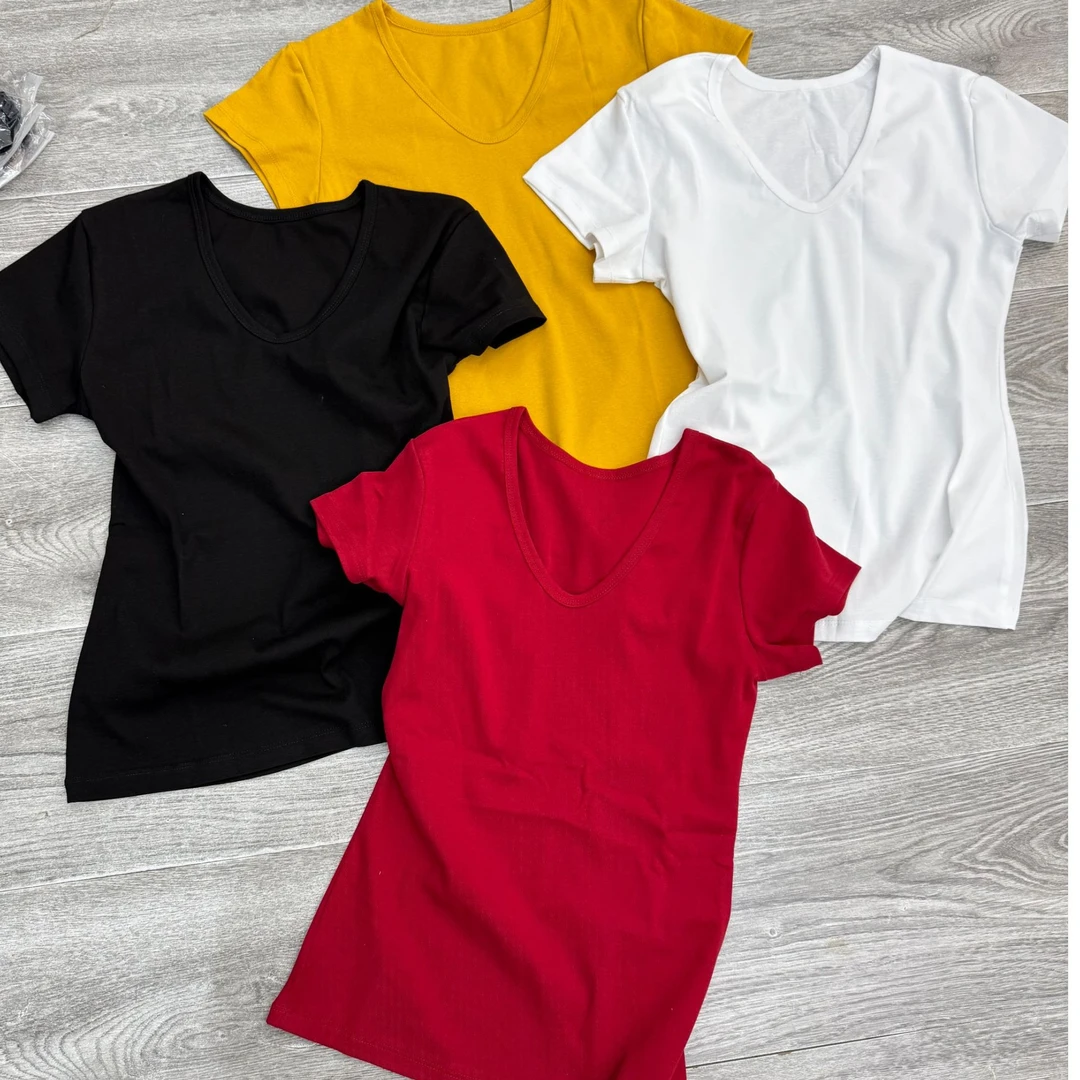 『雨美 Show』0055时尚百搭舒适V领T