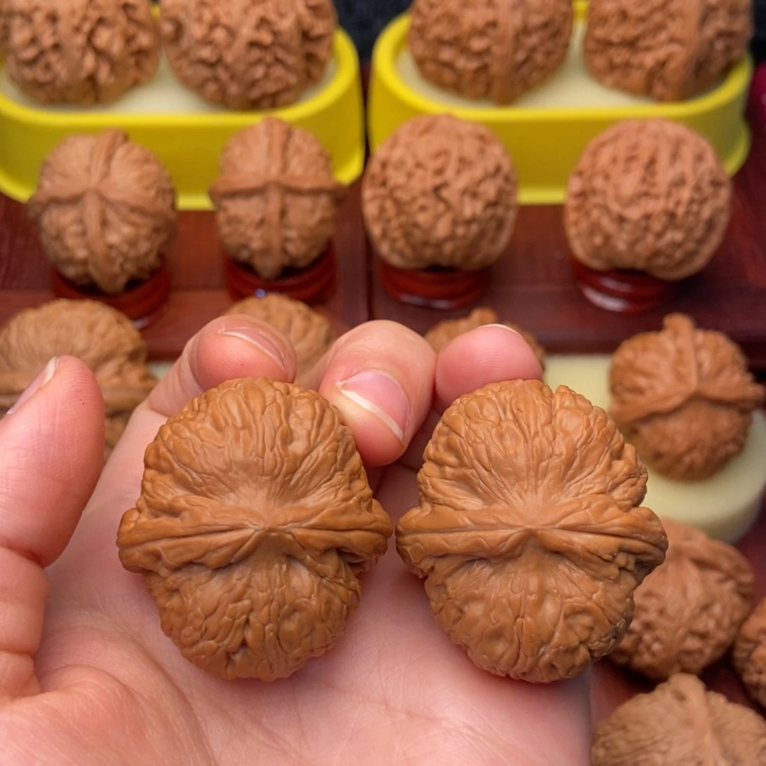 文玩核桃把件38精品平谷粗筋元宝