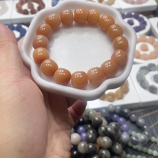 石英质玉（非洲翠）合金手串