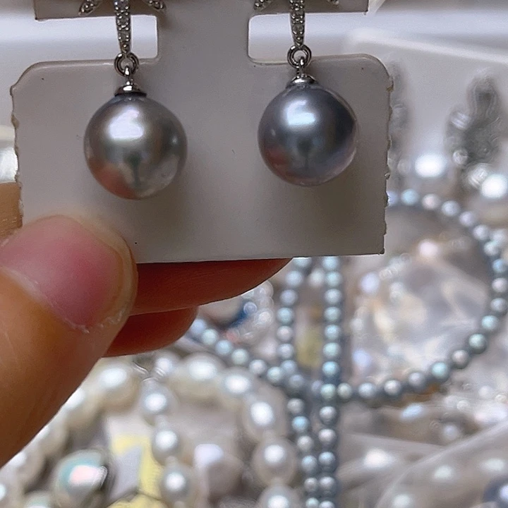 未镶嵌吊坠或者耳钉淡水珍珠