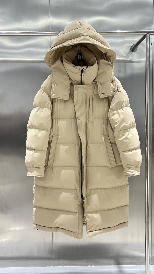 新国标90绒大帽檐可脱卸帽子大被子长款简约大牌休闲羽绒服359