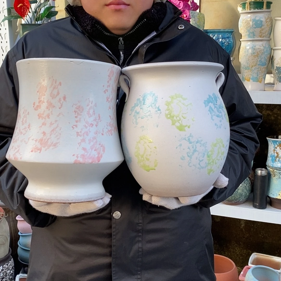 花盆紫砂口20高24福利俩个