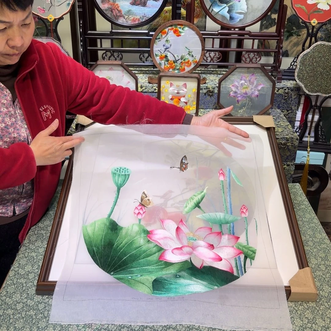 刺绣手工苏绣工艺制作技艺精湛