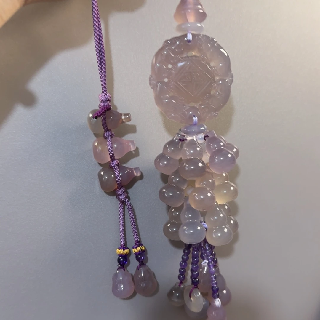 大***子玛瑙/玉髓汽车挂件未镶嵌