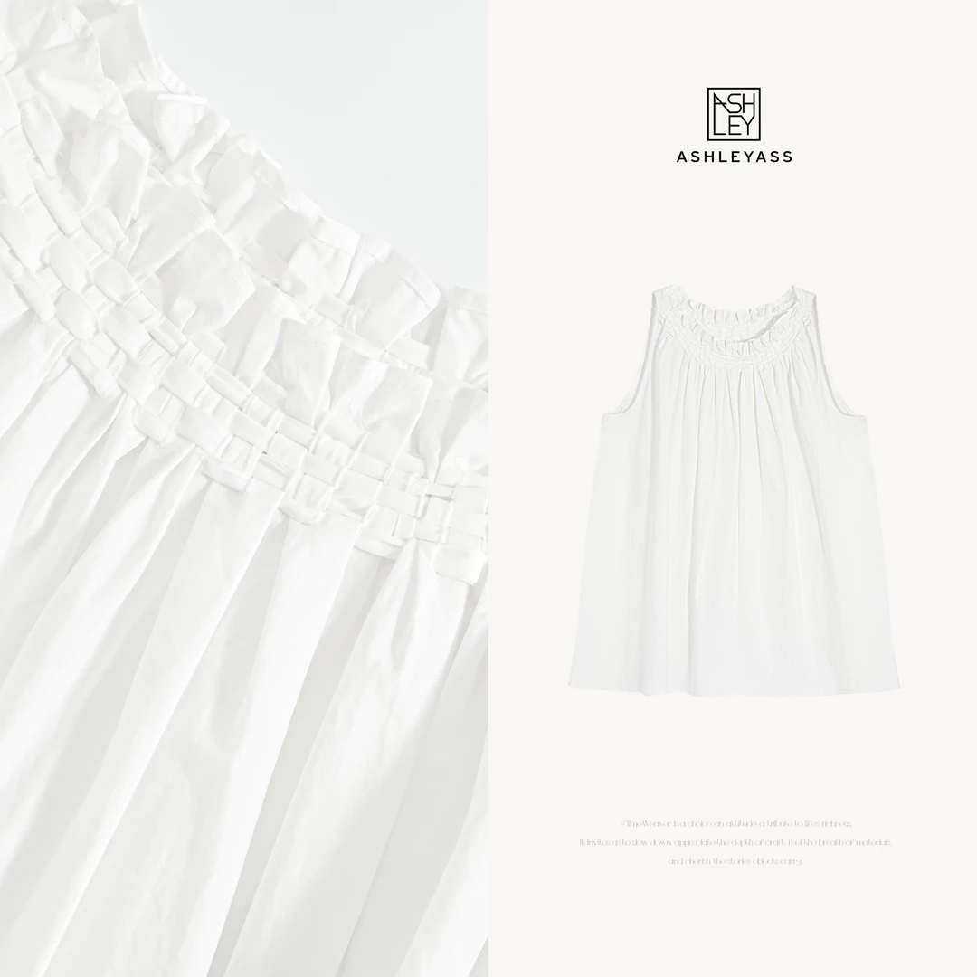 ashleyass“晚会”晚宴场合女装编织工艺单品背心上衣LSS250270J