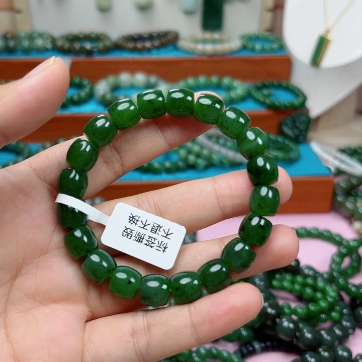 流***哈手链未镶嵌和田玉卡10