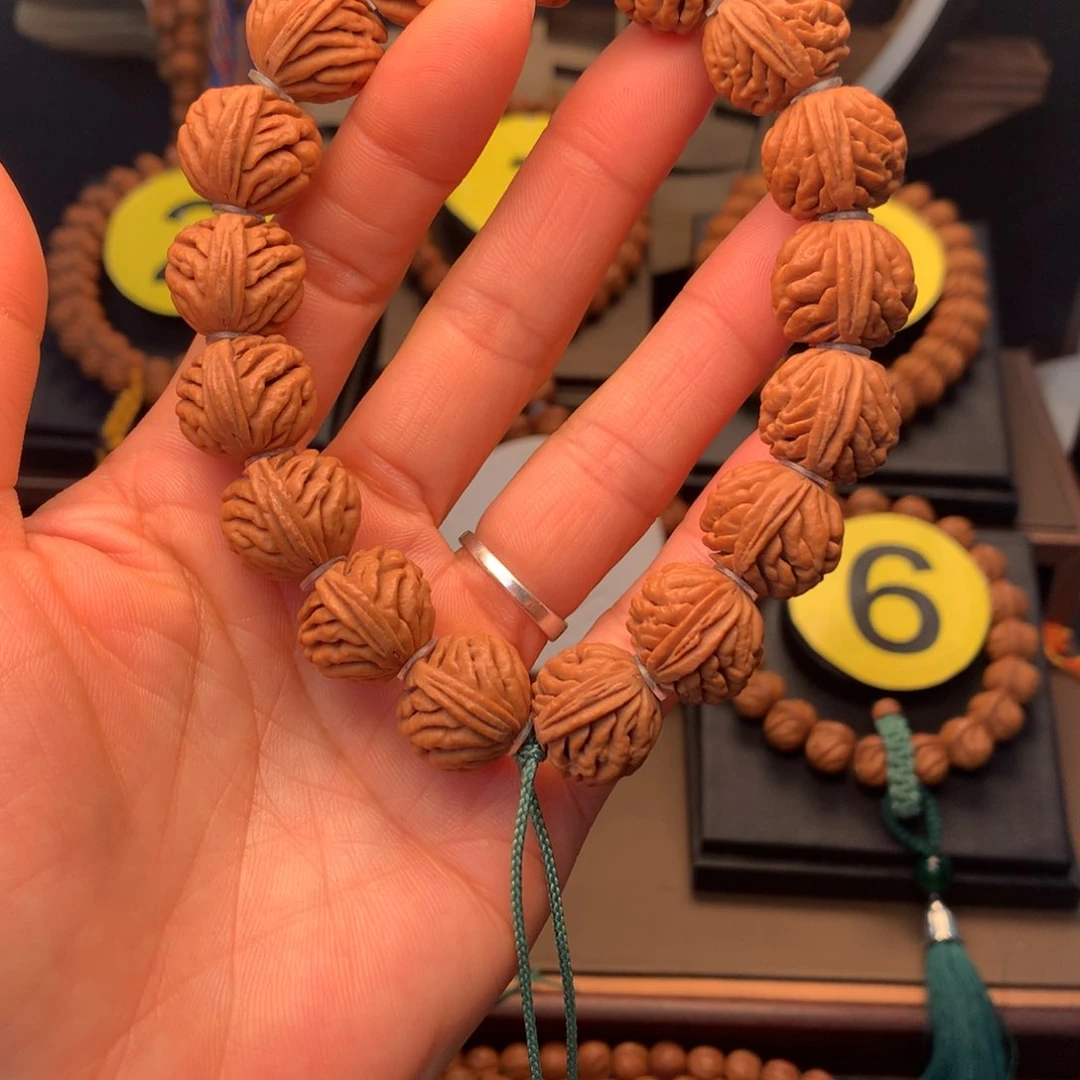 桃核手串原装刺龙17