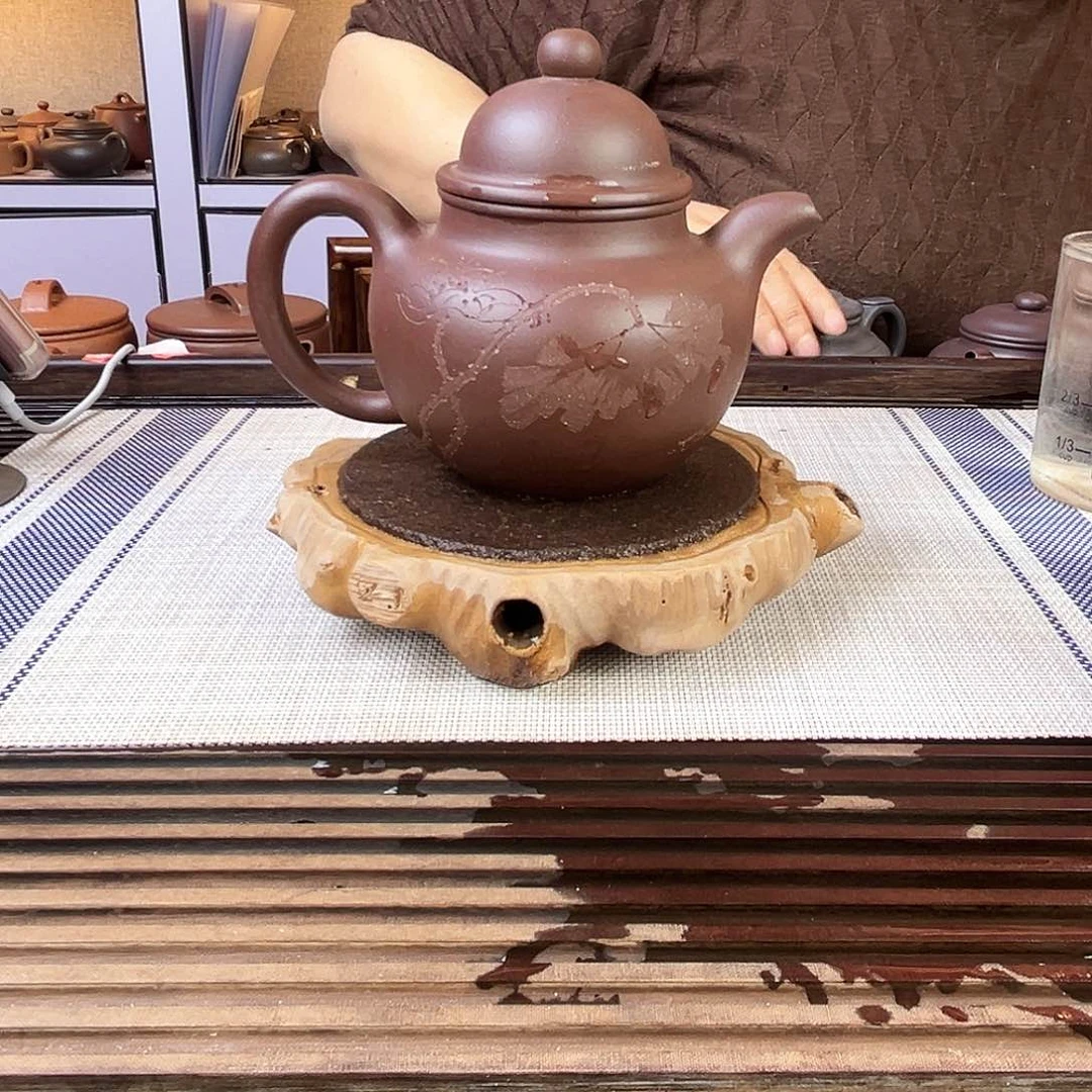 紫砂茶壶宜兴紫砂老紫泥400c c