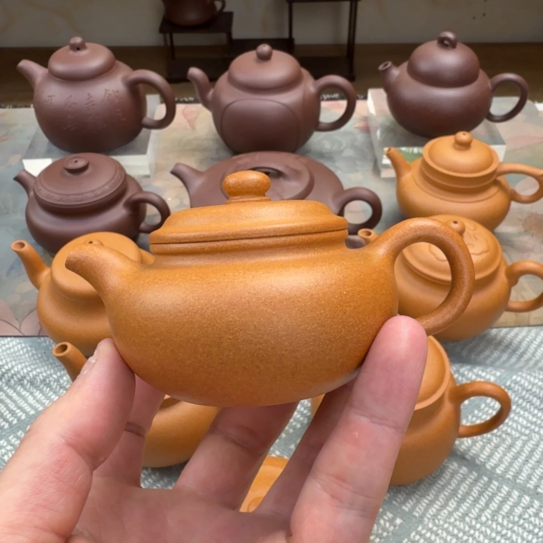 茶壶紫砂微瑕 仿古 110cc