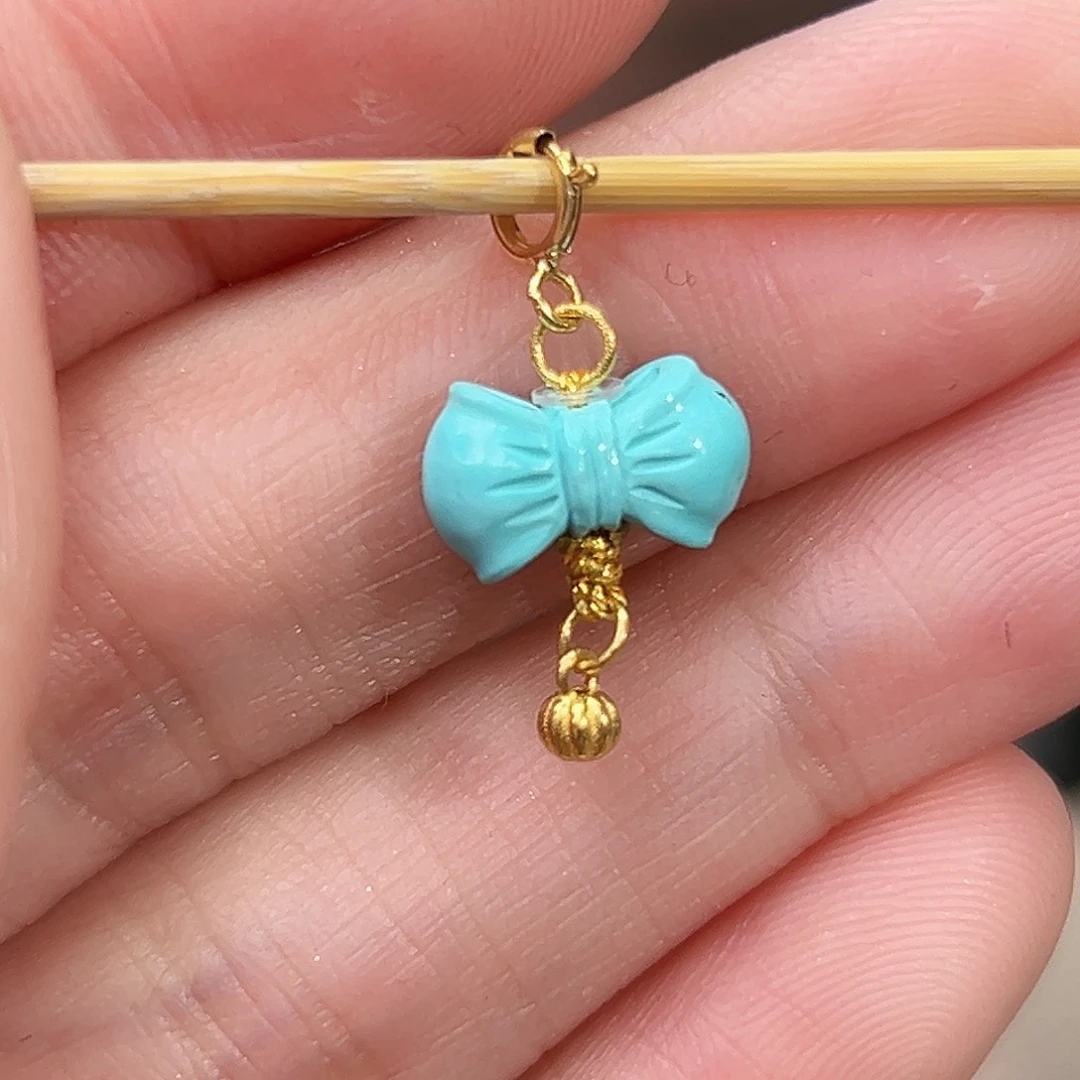 绿松石珠宝奇石18K金镶嵌