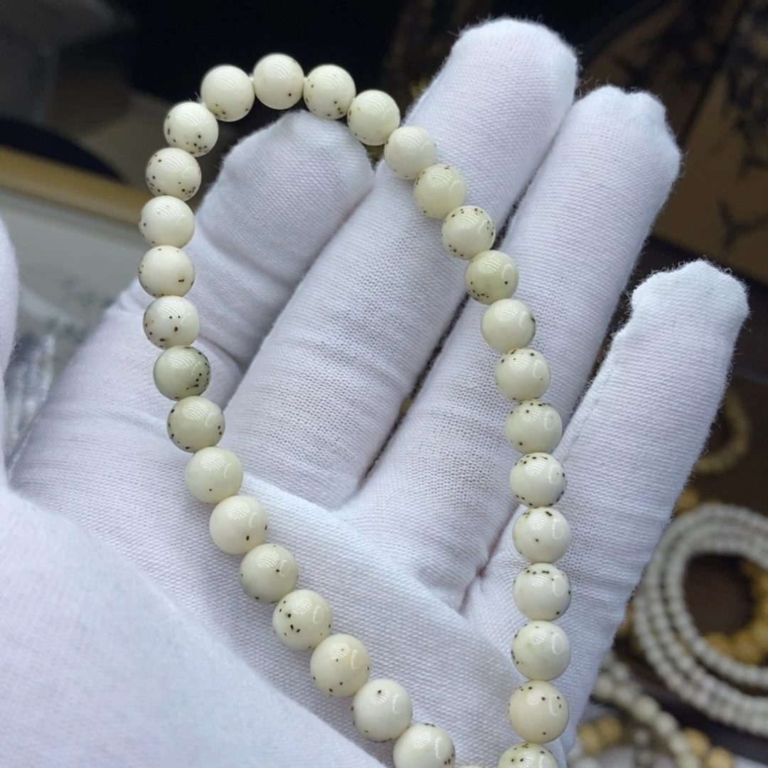 手串星月菩提7/7糯冰小龙蛋大留白月朗星稀无烟花