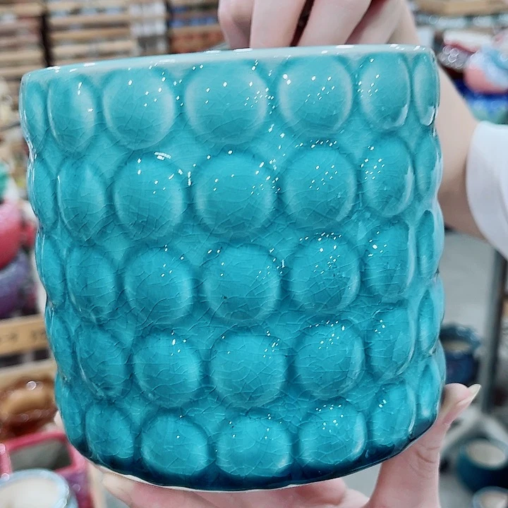 有孔，凑10元包邮陶瓷花盆发货！