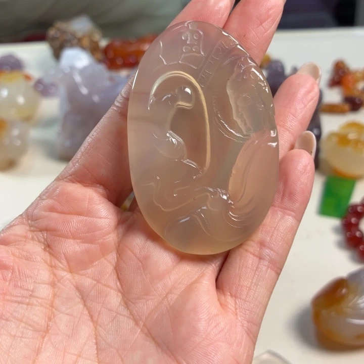 玛瑙/玉髓未镶嵌吊坠(不含链)