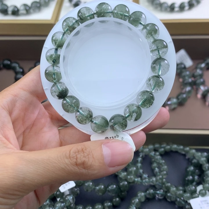 未镶嵌手链水晶绿幽灵