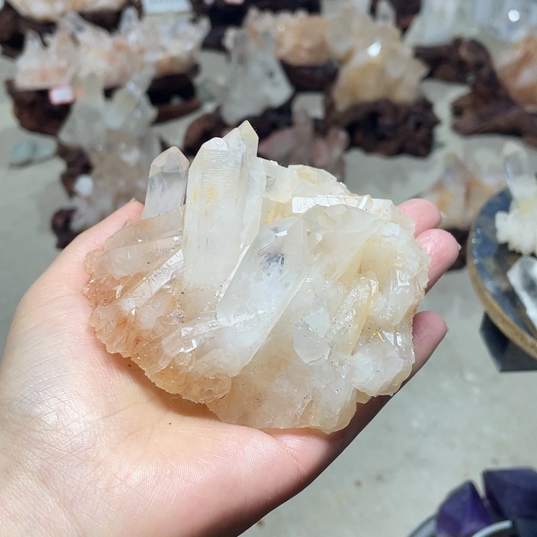 鹿***鹿珠宝半成品水晶银S925镶嵌