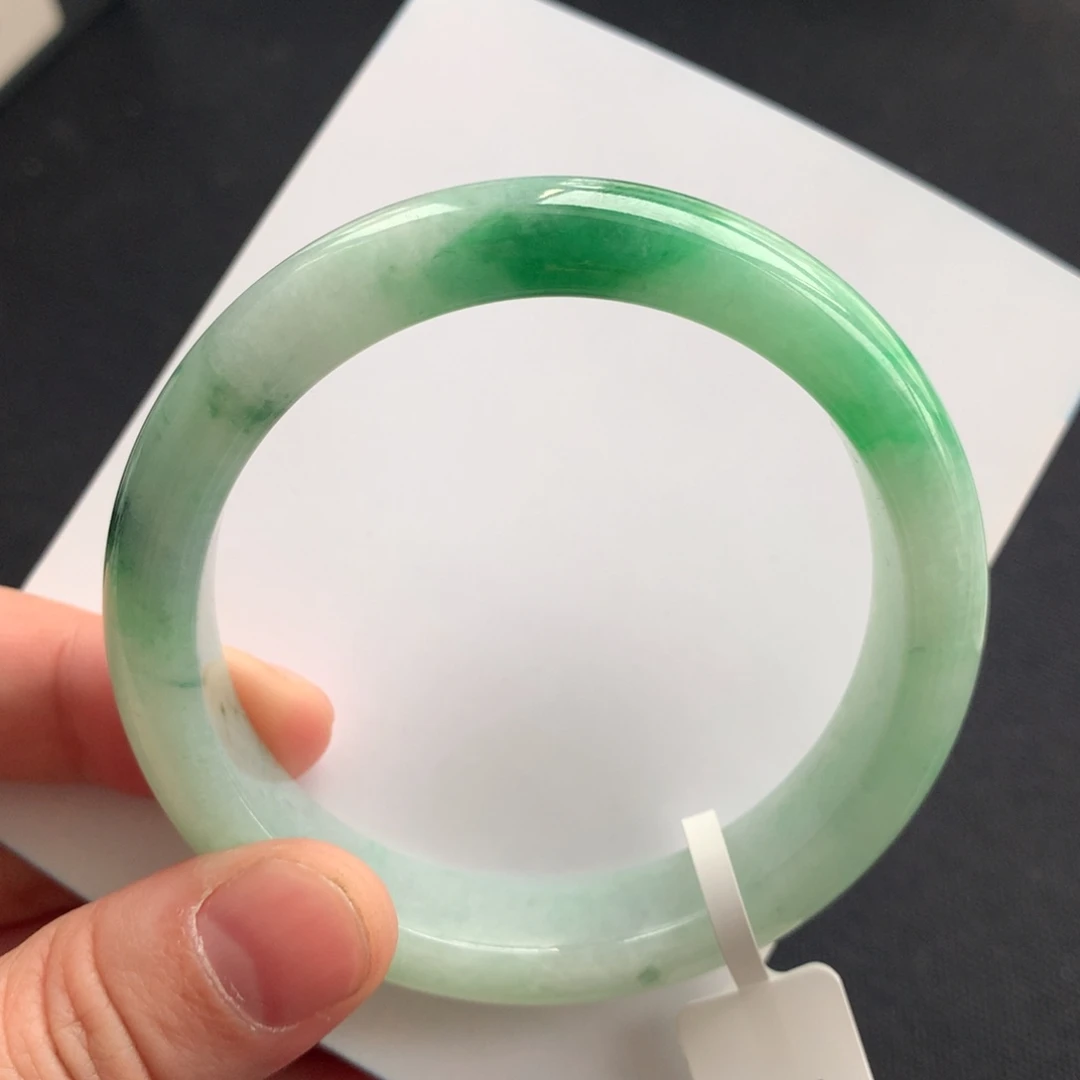 翡翠未镶嵌手镯22号55.3正