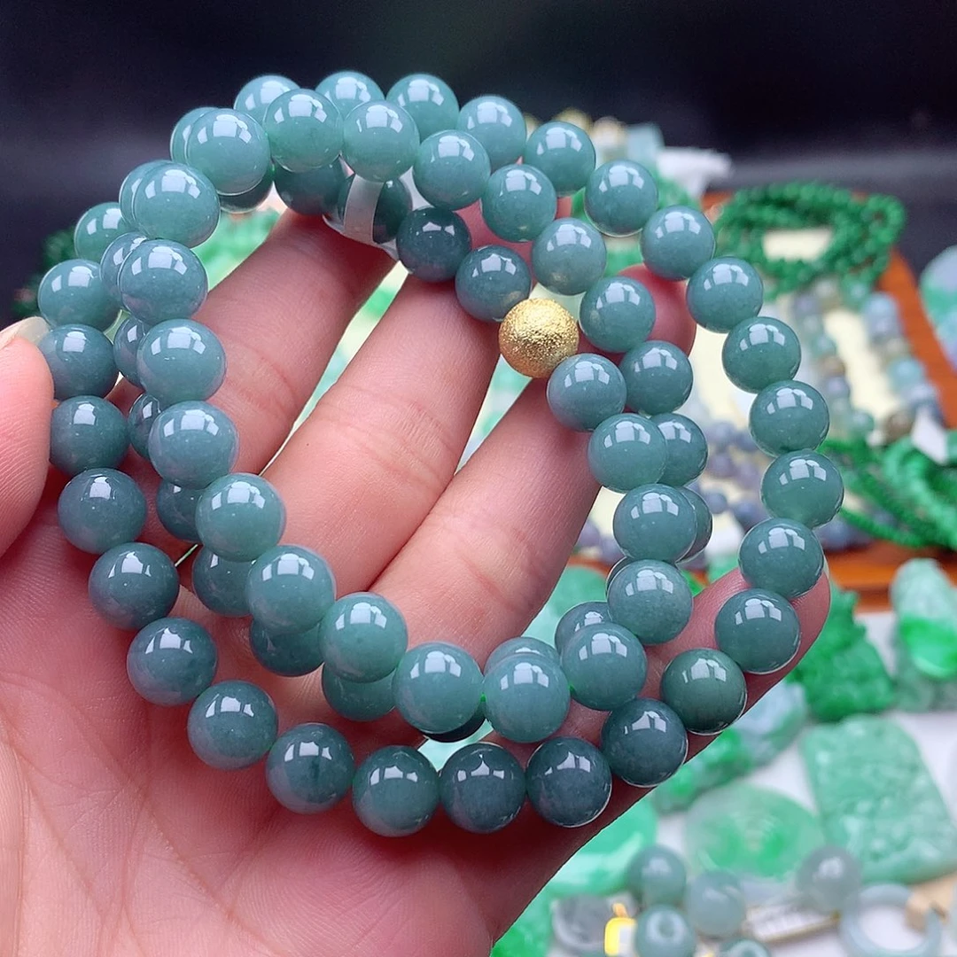 翡翠挂件未镶嵌项链