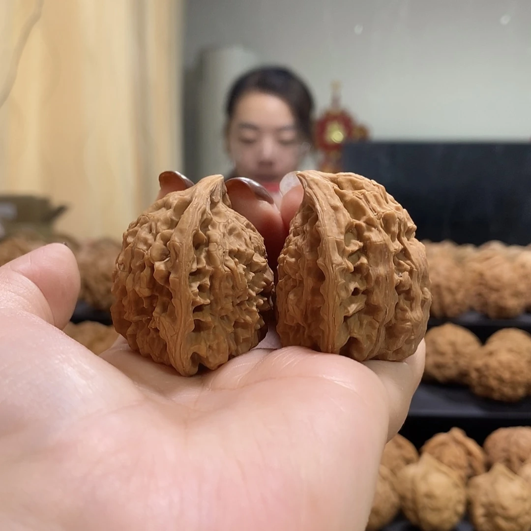 把件文玩核桃官帽蛇头有修马虎对