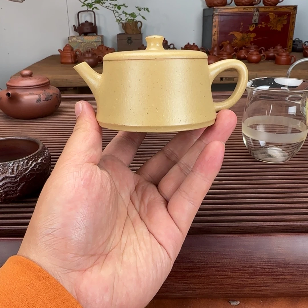 茶壶紫砂本绿140cc半手