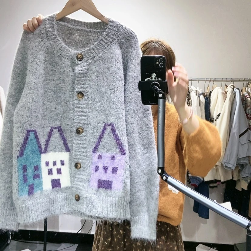 【闪购商品】灰色开衫