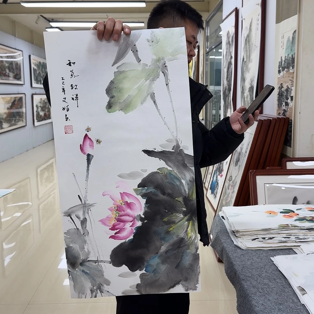 书法国画作品多次