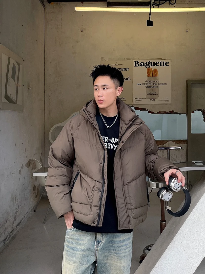 【冬季】新款潮版时尚百搭爆款连帽防寒服外套24001