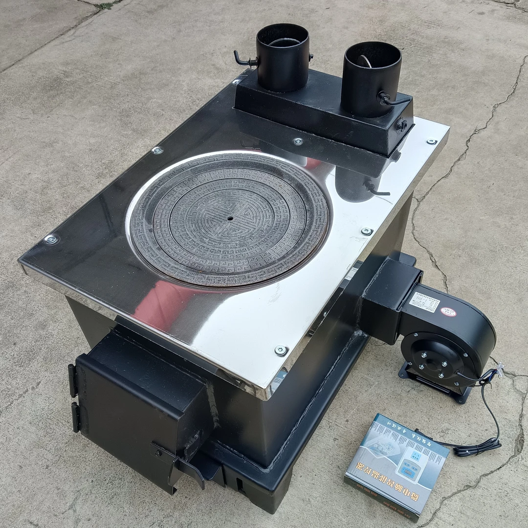 100型煤柴两用款热风炉，可通炕通火墙