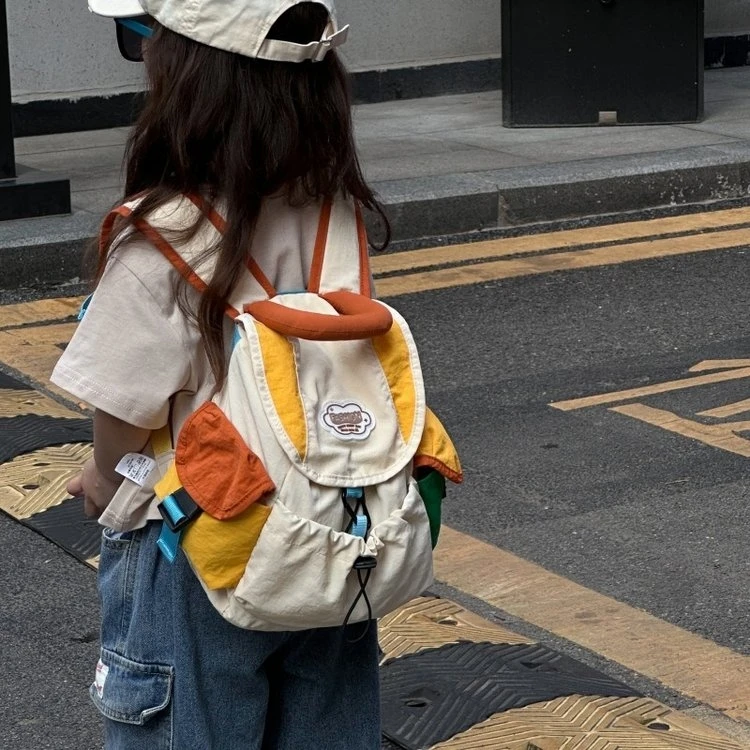 （Q051-Q100）布包系带简约风纯色休闲书包