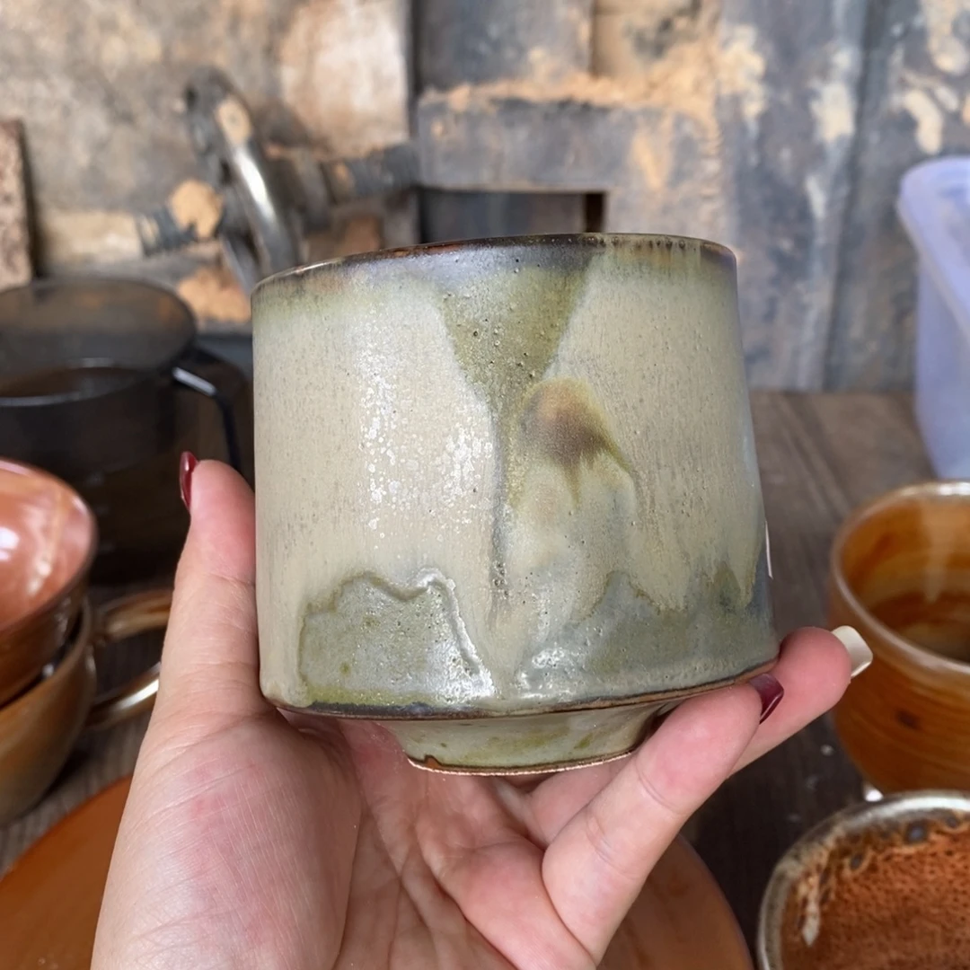 深***桐浪鬼柴烧，秞陶美器杯