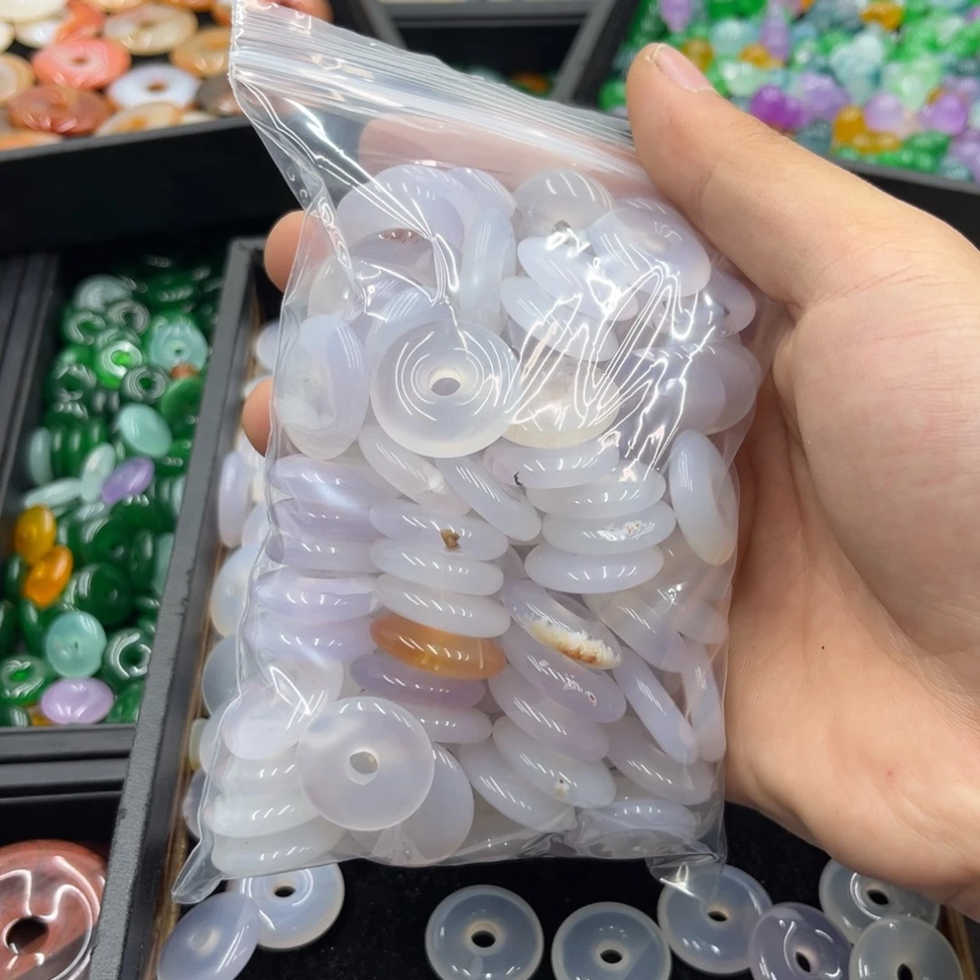 丽***织玛瑙/玉髓合金颈饰