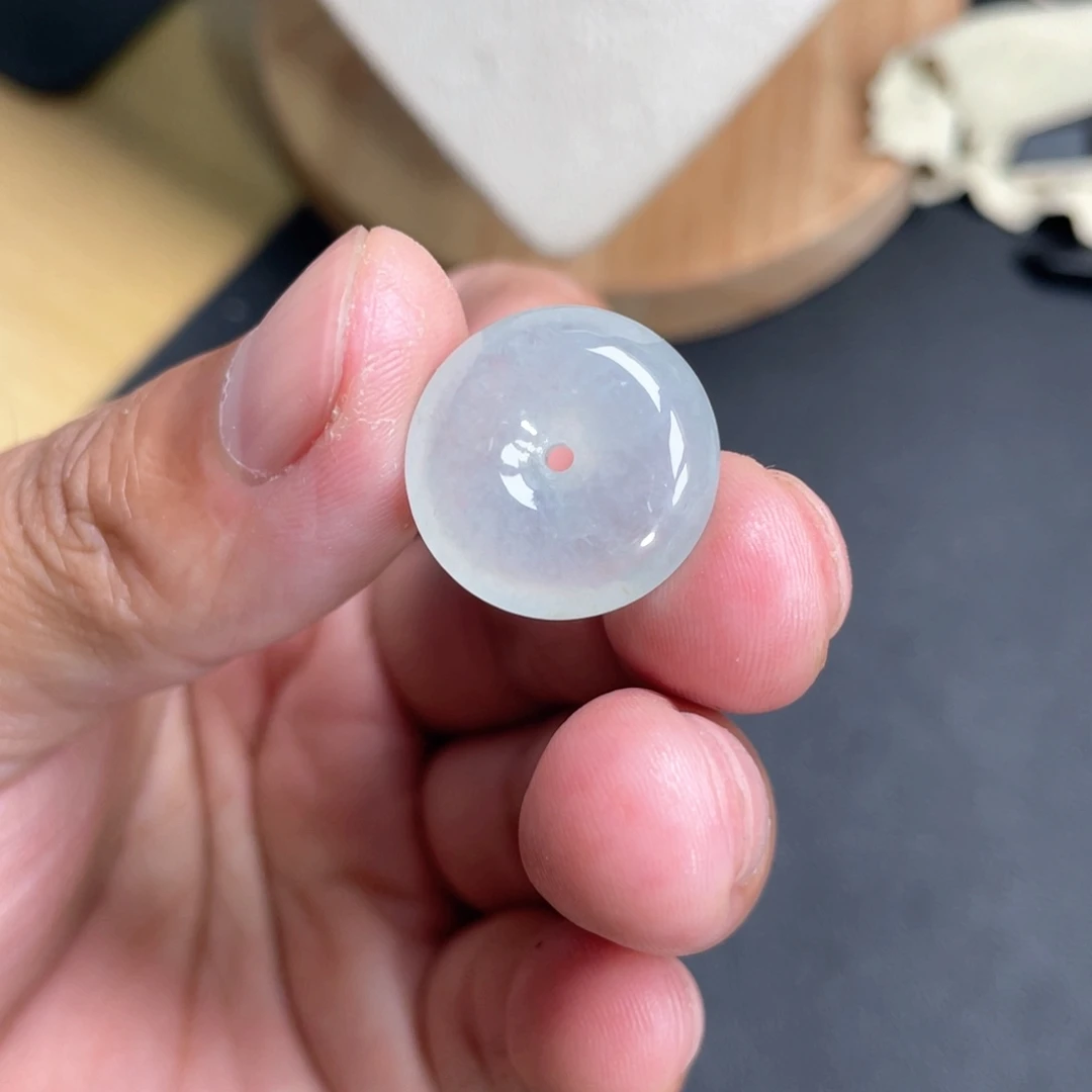 翡翠未镶嵌颈饰19.5+6