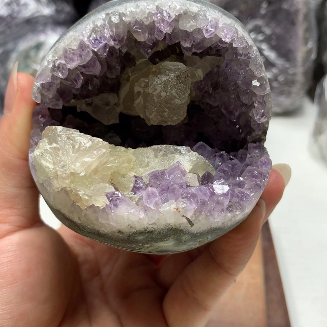 未镶嵌紫晶珠宝半成品紫水晶