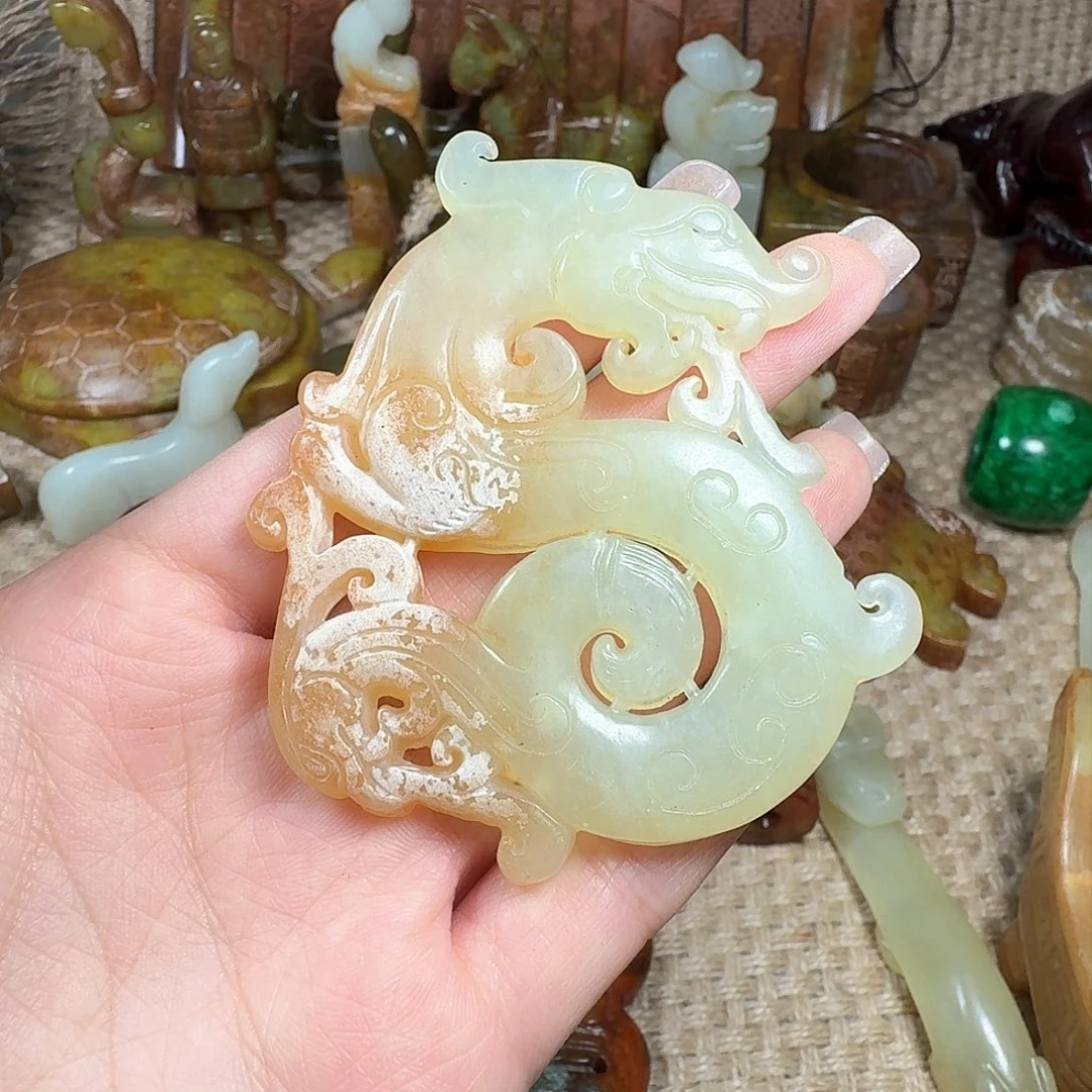 白玉菩提吊坠挂件