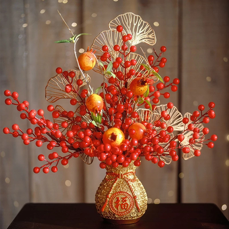 【福袋子】仿真花假花摆设高档 客厅餐桌花插花装饰花艺