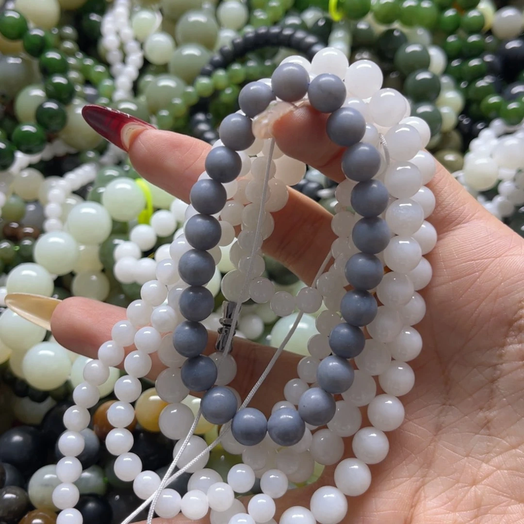 和田玉手链未镶嵌雄*