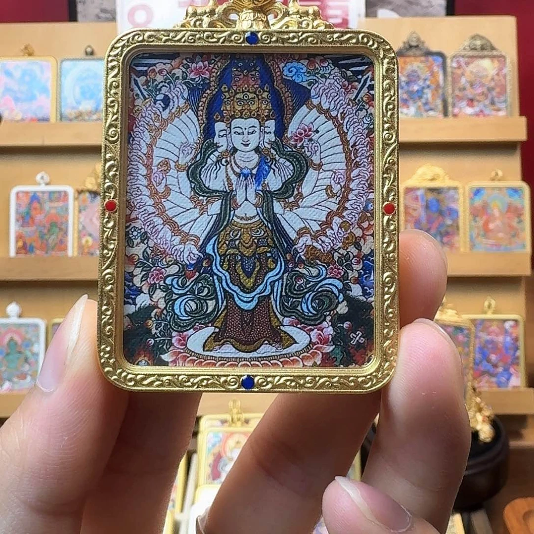 玄烨 高品质热贡唐卡 千手观音