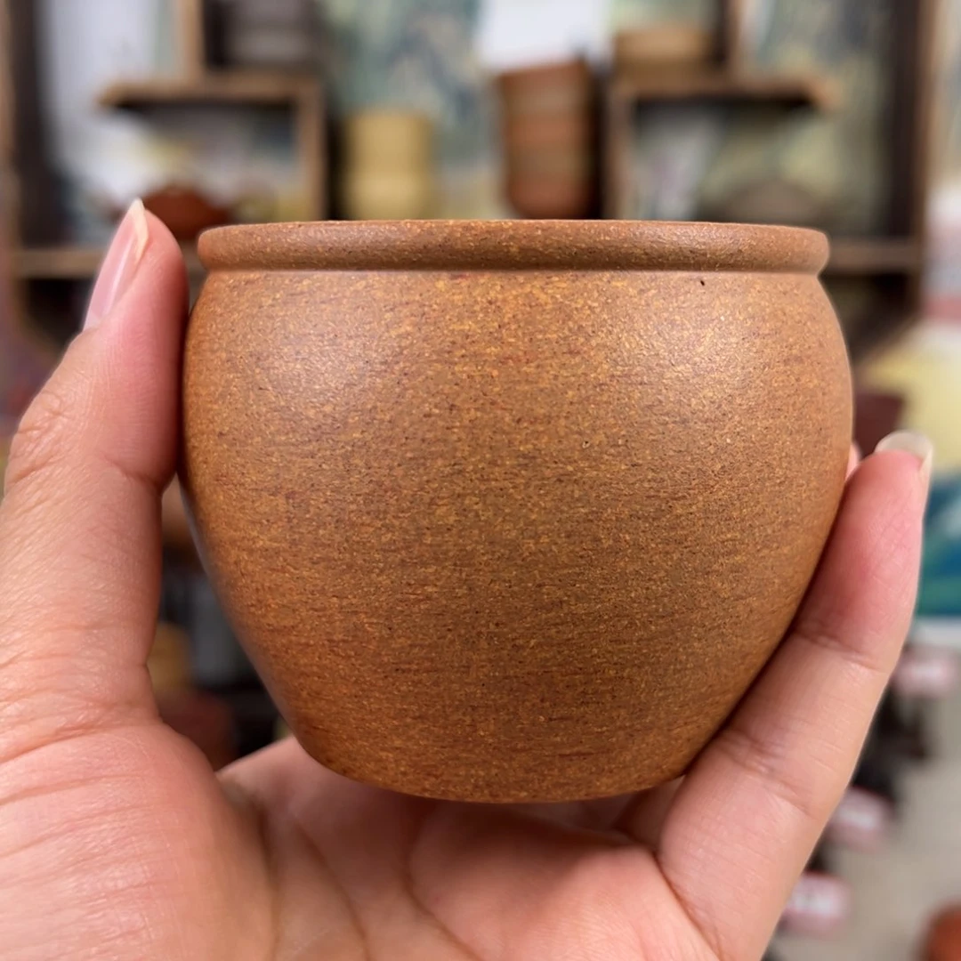 紫砂茶杯拙器甄选，纯原本矿。