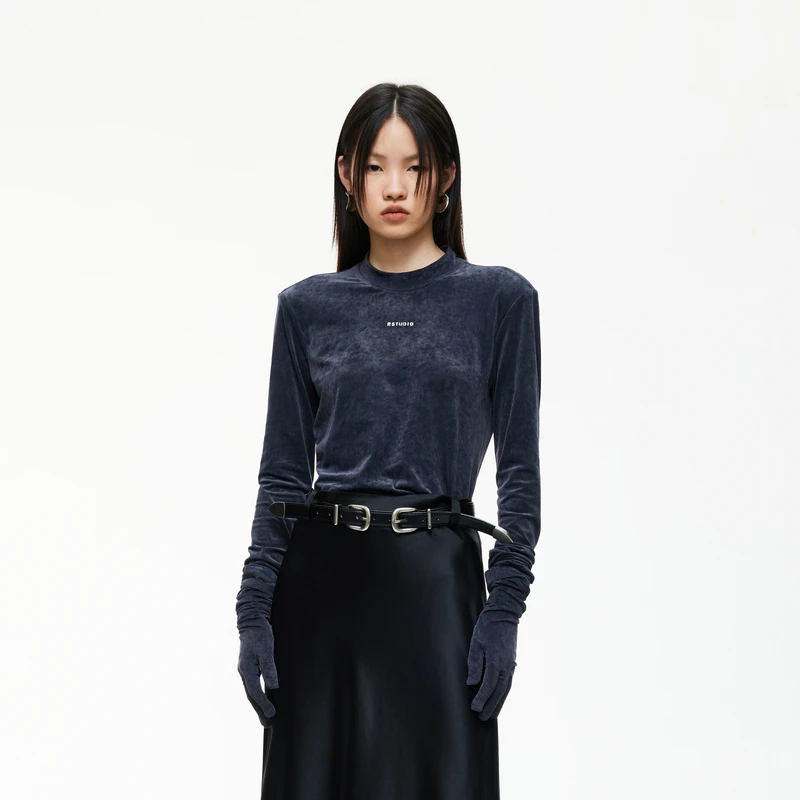 【会员专享】REVAN STUDIO新品沉稳低调帅气风长袖T恤SN90801556