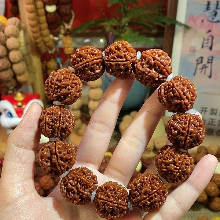 金刚菩提桃核手串釣*人226玉化金刚菩提桃核手串
