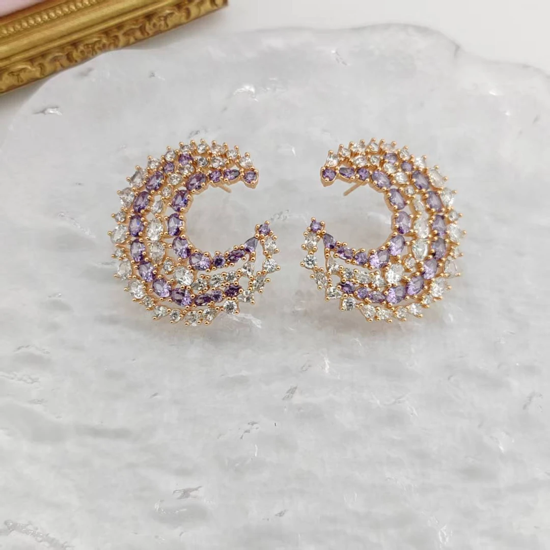 XUPING/旭平首饰 合金合成锆石耳饰 【潘生福利】GDD X000988333