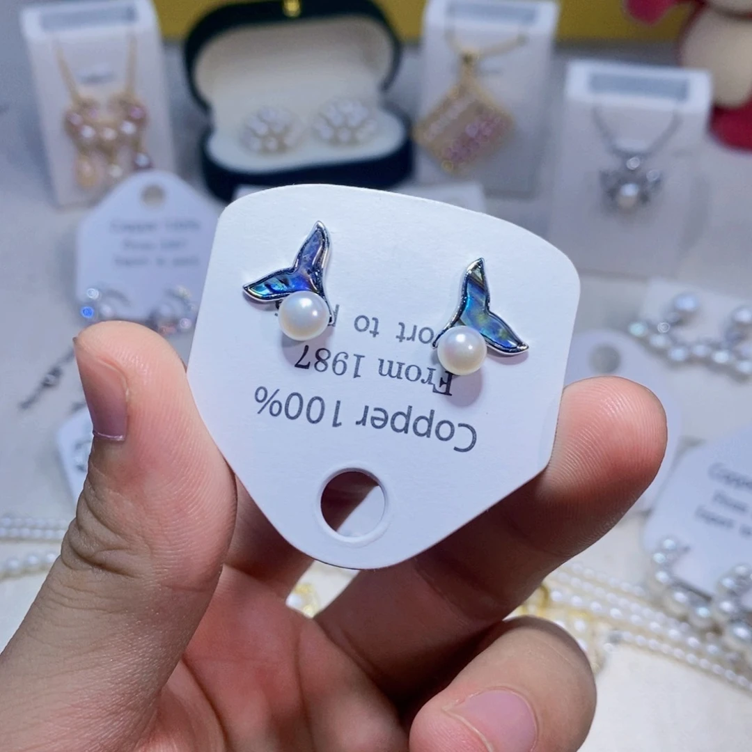 未镶嵌淡水珍珠耳饰